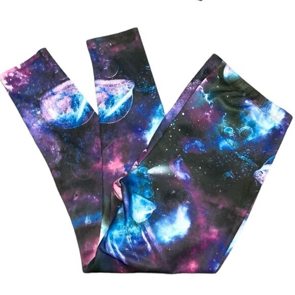 Torrid Celestial Galaxy Print Scuba Leggings Size 2 2XL - Picture 10 of 15